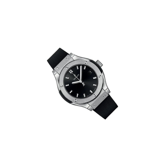 Hublot Quartz Classic Fusion Titanium 45mm – Black WATCH WITH BOX