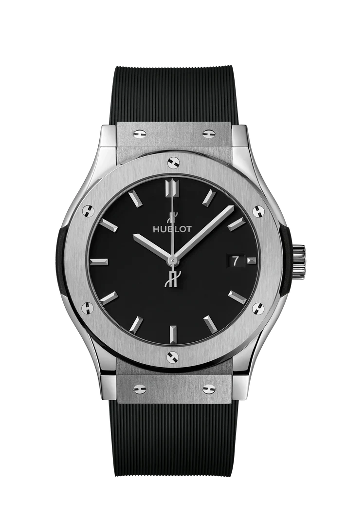 Hublot Quartz Classic Fusion Titanium 43mm – Blue & Black WATCH WITH BOX (🚫 Serious inquiries only, please. ❗ Order cancellation after confirmation is not accepted.)