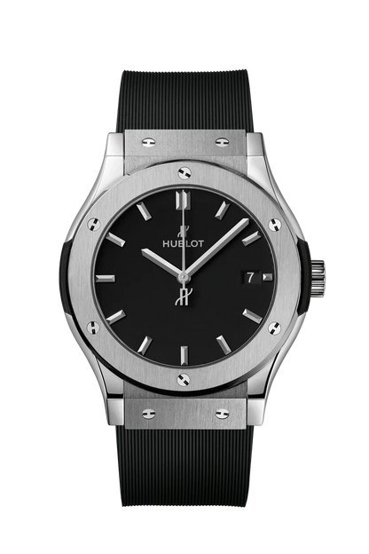 Hublot Quartz Classic Fusion Titanium 43mm – Blue & Black WATCH WITH BOX (🚫 Serious inquiries only, please. ❗ Order cancellation after confirmation is not accepted.)