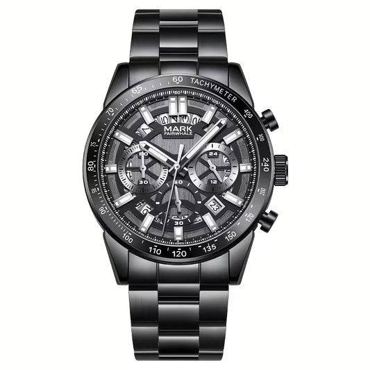 MARK FAIRWHALE Stylish trendy multi-functional Men's quartz watch,FW5880-SI