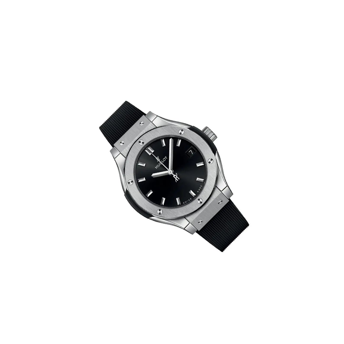 Hublot Quartz Classic Fusion Titanium 45mm – Black WATCH WITH BOX