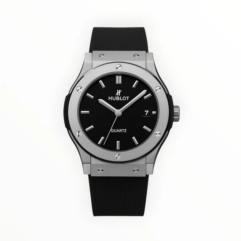 Hublot Quartz Classic Fusion Titanium 45mm – Black WATCH WITH BOX